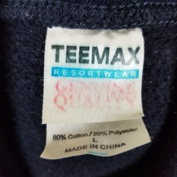 Jim Thorpe Pennsylvania JT Hoodie Sweatshirt Blue Heavy Weight Men's Size Large - Picture 3 of 7